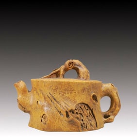 An Exquisite Bamboo Teapot