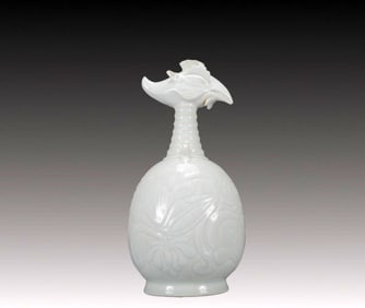 A Rare Ding yao Lotus Pattern Phoenix-Headed Vase