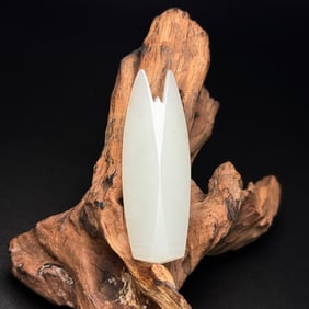 An Exquisite White Jade Cicada Ornament