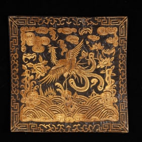 An Exquisite Embroidery Phoenix Pattern Mat