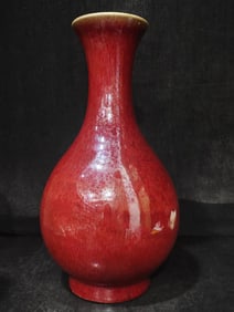A Rare Red Glazed Vase