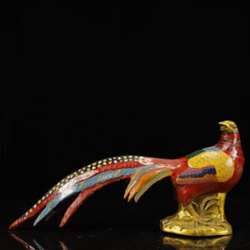 A Rare Cloisonne Phoenix Ornament