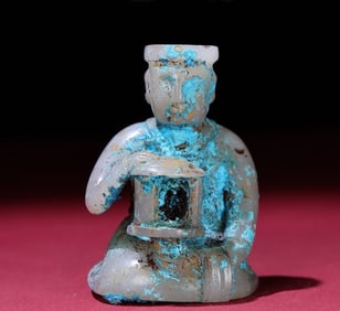 An Exquisite White Jade Figure Ornament