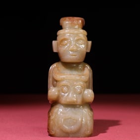 An Exquisite White Jade Figure Ornament