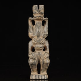 An Archaic Hongshan Culture Gaogu Jade Beast Ornament