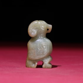 An Exquisite White Jade Hand Piece