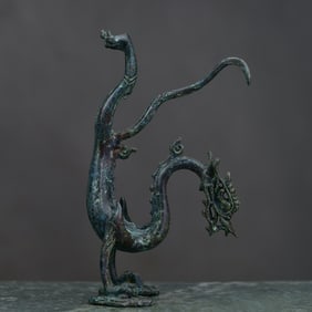 An Rare Bronze Dragon Ornament