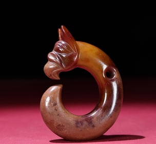 An Exquisite White Jade Bird Pattern Pendant