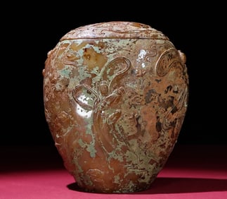 An Exquisite Agate Figure Pattern Cover Jar
