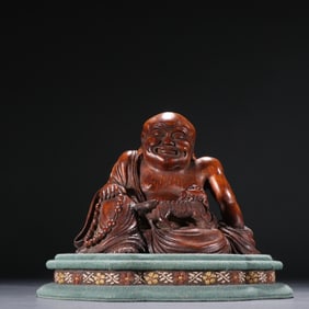 An Exquisite Bamboo Arhat Ornament