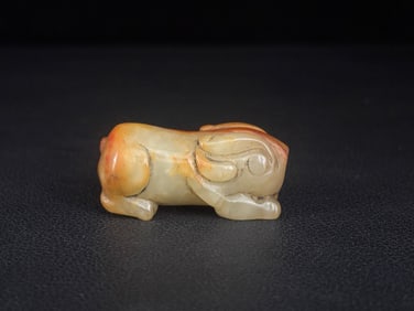 An Exquisite White Jade Rabbit Ornament