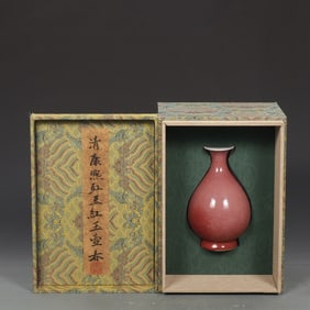 An Exquisite PeachBloom-Glazed Vase