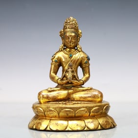 A Exquisite Gilt Bronze Buddha statue