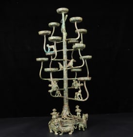 A Exquisite Bronze Candlestick