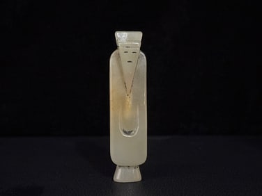 An Exquisite White Jade Figure Ornament
