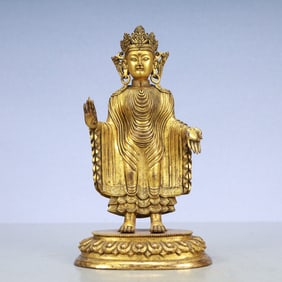 A Exquisite Gilt Bronze Buddha statue