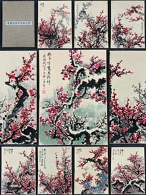 An Fabulous Chinese Ink Flower By Paper