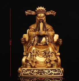 An Exquisite Gilt Bronze Statue of Mammon