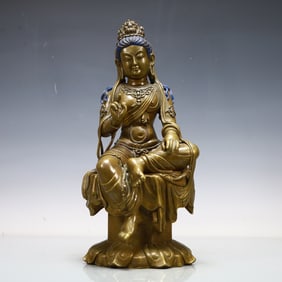 A Exquisite Coppery Statue of Avalokitesvara