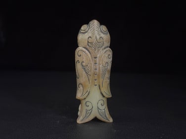 An Exquisite White Jade Pig Ornament