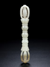 An Exquisite Archaic Jade Vajry Pestle