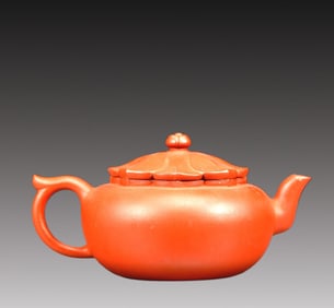 An Elaborate Yixing Clay Teapot