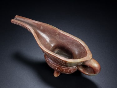 An Exquisite Archaic Jade Goblet