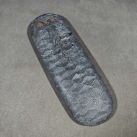 An Exquisite Auspicious Cloud Pattern Inkstone