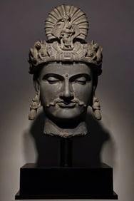 A Fine Schistose carving Grandhara Buddha statue