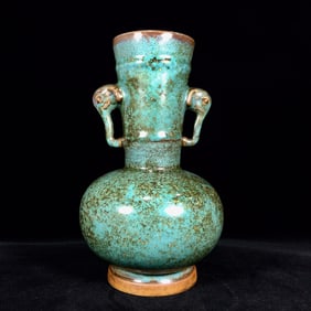 An Exquisite Jun yao Double-Ears Vase