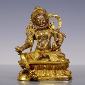 An Exquisite Gilt Bronze Statue of Mammon