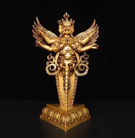 An Exquisite Gilt Bronze Vajry Pestle Ornament