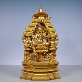 An Exquisite Gilt Bronze Statue of Tara