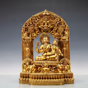 A Exquisite Gilt Bronze Buddha statue
