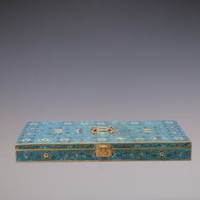 A Exquisite Cloisonne Lotus Pattern Ornament
