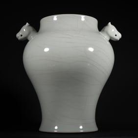 An Exquisite Ru yao Double-Ears Jar