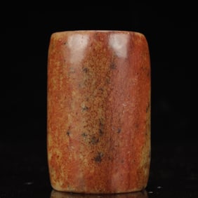 An Archaic Hongshan Culture Yellow Jade Jade Cong