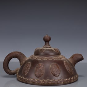 An Exquisite Purple Sands Figure Pattern Teapot