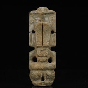 An Archaic Hongshan Culture Yellow Jade Beast Ornament