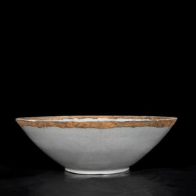 An Exquisite Hutian yao Mandarin Duck,Fish and Algae Pattern Bowl
