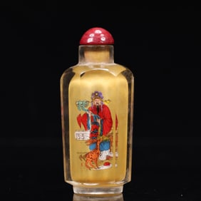 An Exquisite Glass Figure Pattern Snuff Bottle