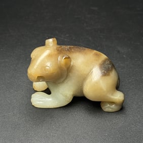 An Exquisite Gaogu Jade Bear Ornament