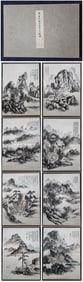 A Chinese Album Ink Painting of Landscape on Paper,Huang Binhong