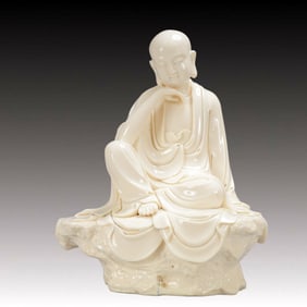 A Exquisite Ding yao Statue of Arhat Buddha statue