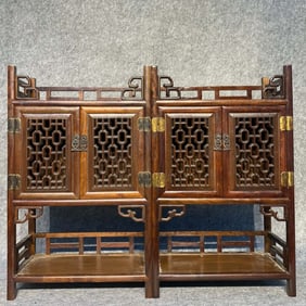An Exquisite Huali Wood Antique Shelf