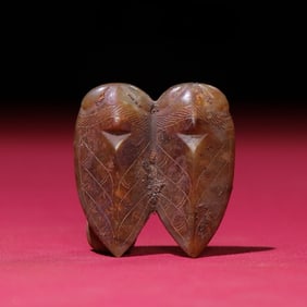 An Exquisite White Jade Cicada Pendant