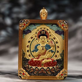 An Exquisite Painted Color Statue of Avalokitesvara Tangka
