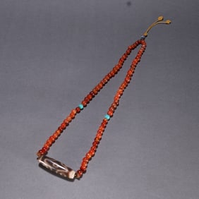 A Rare Dzi bead Necklace