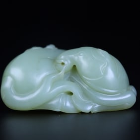 A Rare Hetian Jade Horse