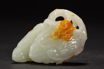 A Rare White Jade Ornament